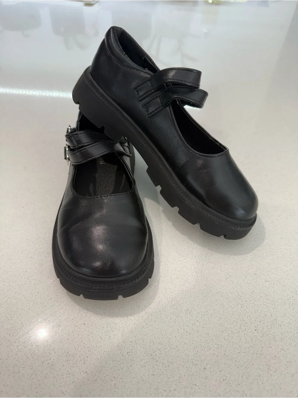 Kids Black Mary Jane School Shoes